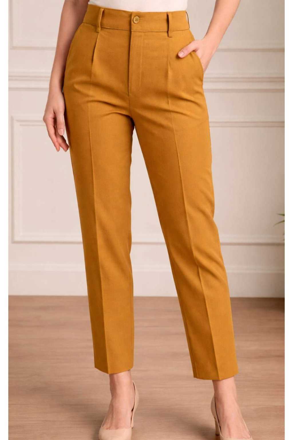 ONEFIT WOMEN'S FORMAL TROUSER MUSTARD